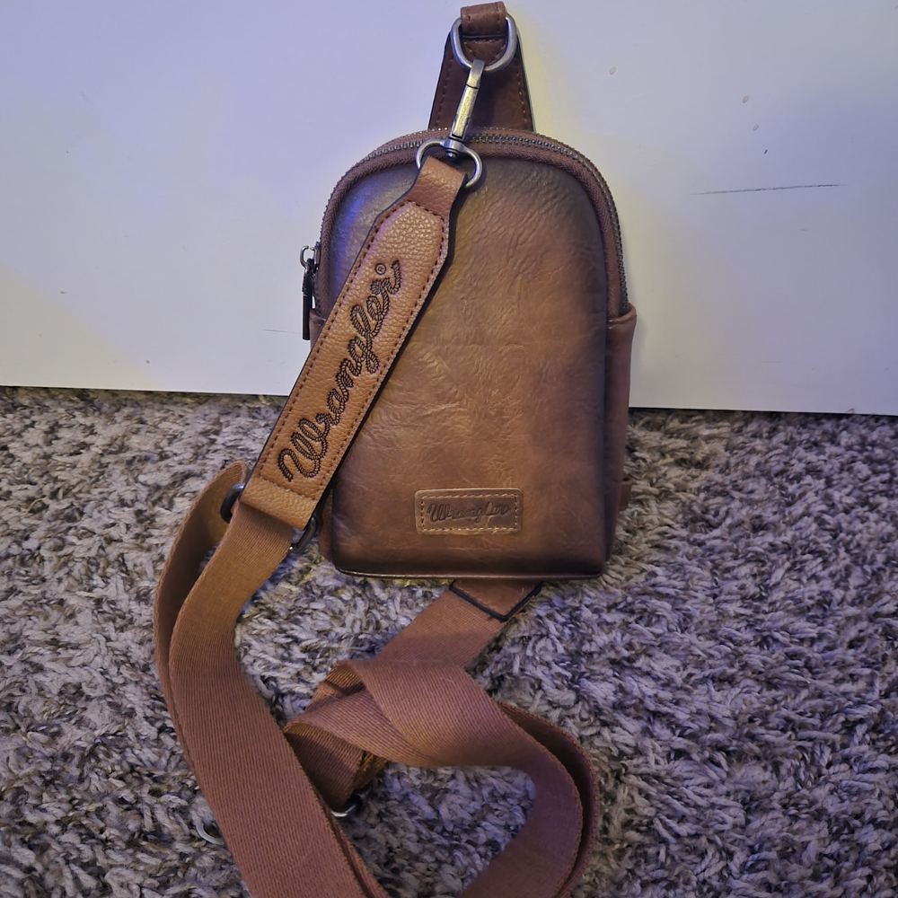 Wrangler Brown Crossbody Bag for Men